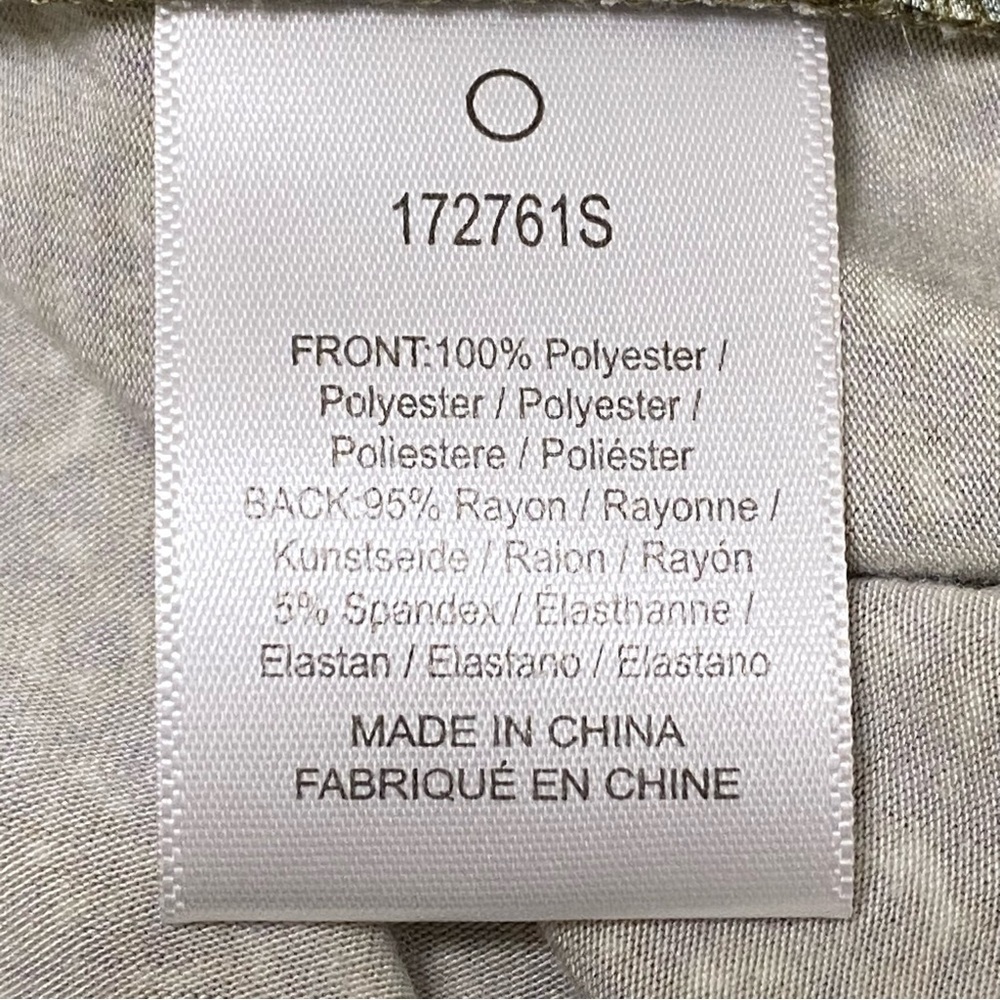 Dolan Green Satin Blouse Xs Flutter Sleeve Button… - image 6